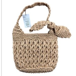 ♥️$5 SALE♥️A New Day Woven Shoulder Bag with Bow NWT